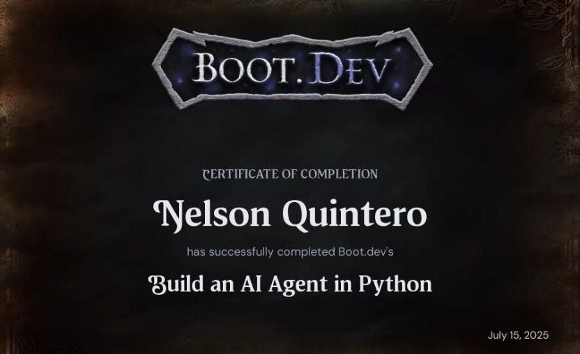 Build AI Agent Certificate